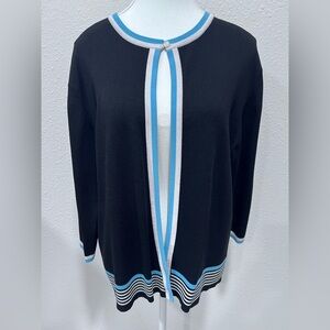 DRESSBARN One Button Open Front Cardigan EUC